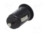 AKYGA Alimentador USB con 2 puertos USB A, Negro