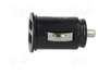 AKYGA Alimentador USB con 2 puertos USB A, Negro