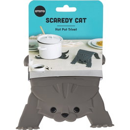 Ototo Scaredy Cat Hot Pot Trivet marrón