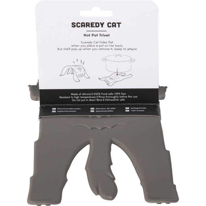 Ototo Scaredy Cat Hot Pot Trivet marrón