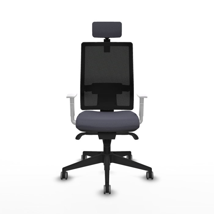 PIQUERAS Y CRESPO Silla de oficina Horna con mecanismo Sincro, Gris oscuro y Negro PIQUERAS Y CRESPO Silla de oficina Horna con mecanismo Sincro, Gris oscuro y Negro