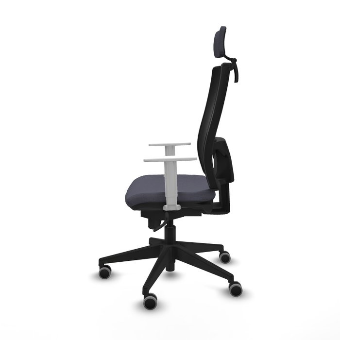 PIQUERAS Y CRESPO Silla de oficina Horna con mecanismo Sincro, Gris oscuro y Negro PIQUERAS Y CRESPO Silla de oficina Horna con mecanismo Sincro, Gris oscuro y Negro