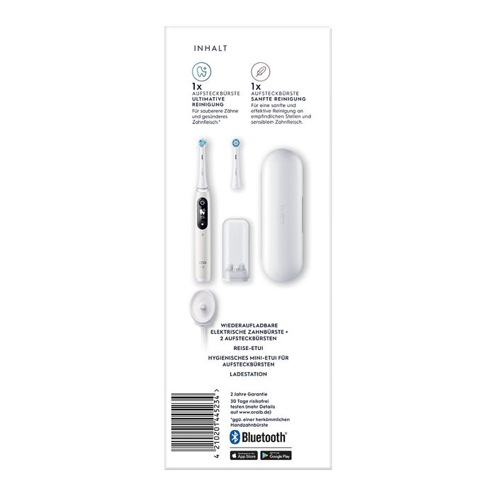Oral-B Series 6 White Cepillo Dental Vibratorio para Adulto - 5 Modos, Sensor Presión Inteligente, Blanco Oral-B Series 6 White Cepillo Dental Vibratorio para Adulto - 5 Modos, Sensor Presión Inteligente, Blanco