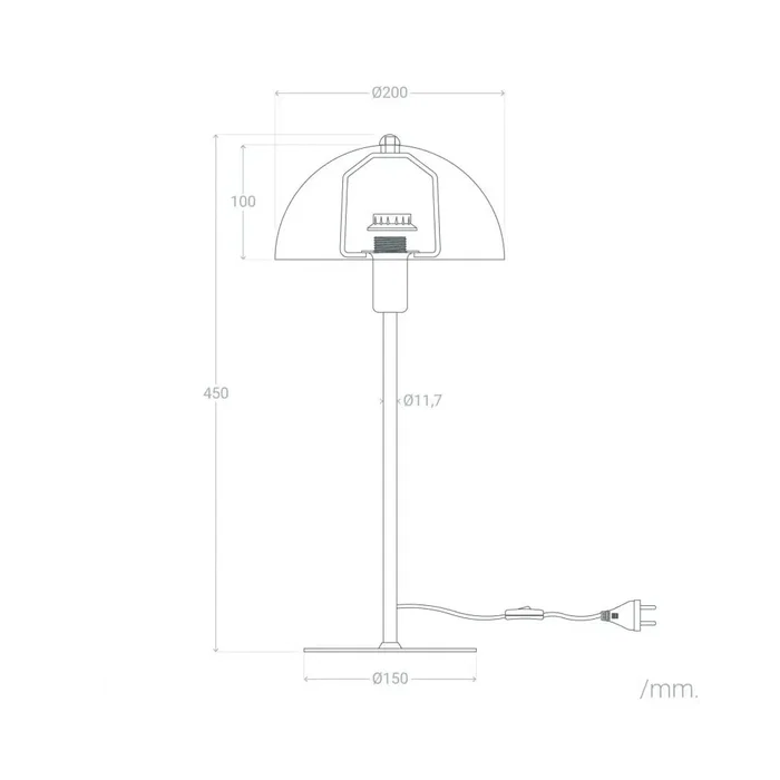Lámpara de Mesa Bole SKD-T1017 Diseño Elegante y Moderno para Hogar y Comercios, Iluminación Versátil