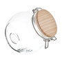 Cook Concept Bote Cristal 1,3 L con Tapa Madera Cierre Mecánico