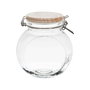 Cook Concept Bote Cristal 1,3 L con Tapa Madera Cierre Mecánico