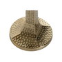 DKD Home Decor Portavelas de Aluminio Dorado 18,5x18,5x64,5 cm
