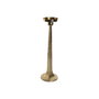 DKD Home Decor Portavelas de Aluminio Dorado 18,5x18,5x64,5 cm
