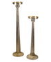 DKD Home Decor Portavelas de Aluminio Dorado 18,5x18,5x64,5 cm