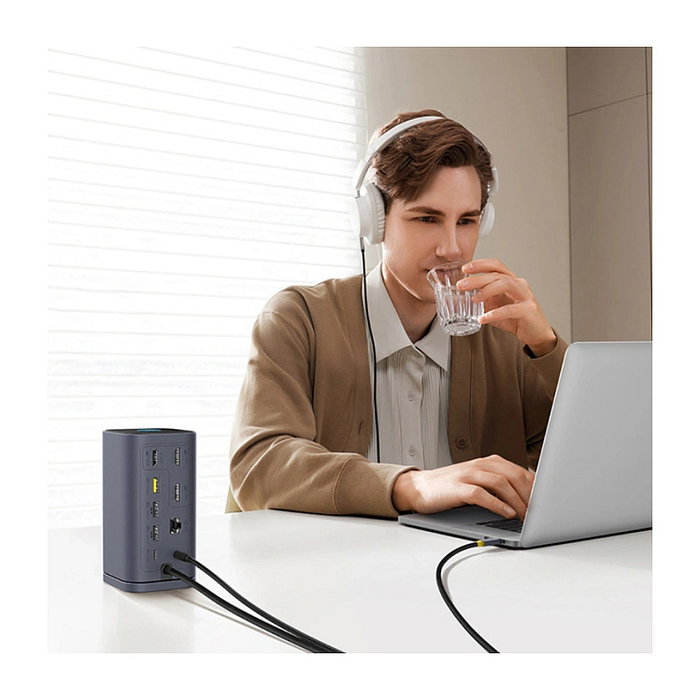 Baseus Spacemate Series 11-in-1 (MAC) Docking Station, Gris