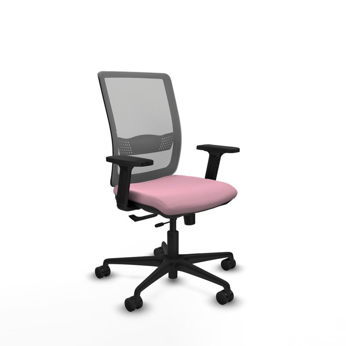 PIQUERAS Y CRESPO Silla de oficina Haches Rosa y Gris PIQUERAS Y CRESPO Silla de oficina Haches Rosa y Gris