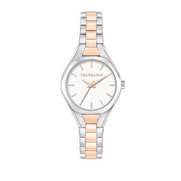 Trussardi R2453157509 Reloj Analógico Mujer Rosa y Gris