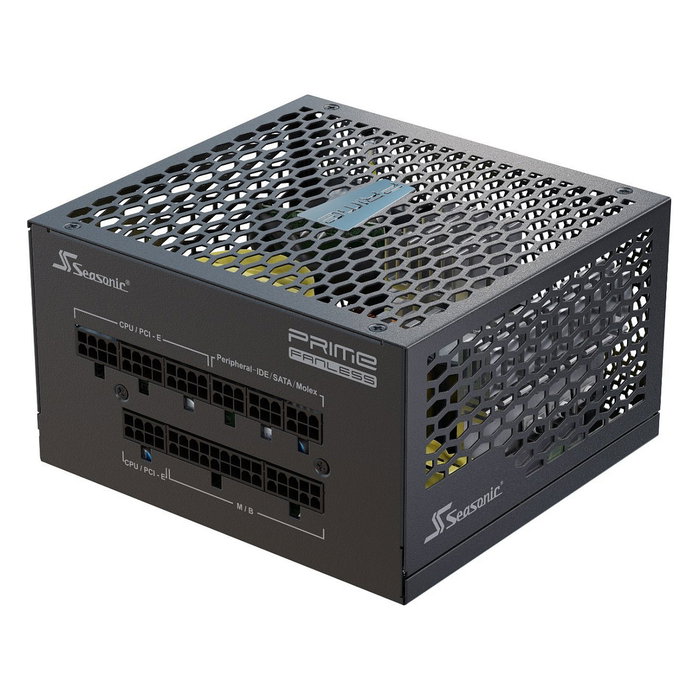 Seasonic PRIME-PX-500 500W Fuente de Alimentación PC 80 Plus Platinum Totalmente Modular Sin Ventilador (Fanless) - Negro