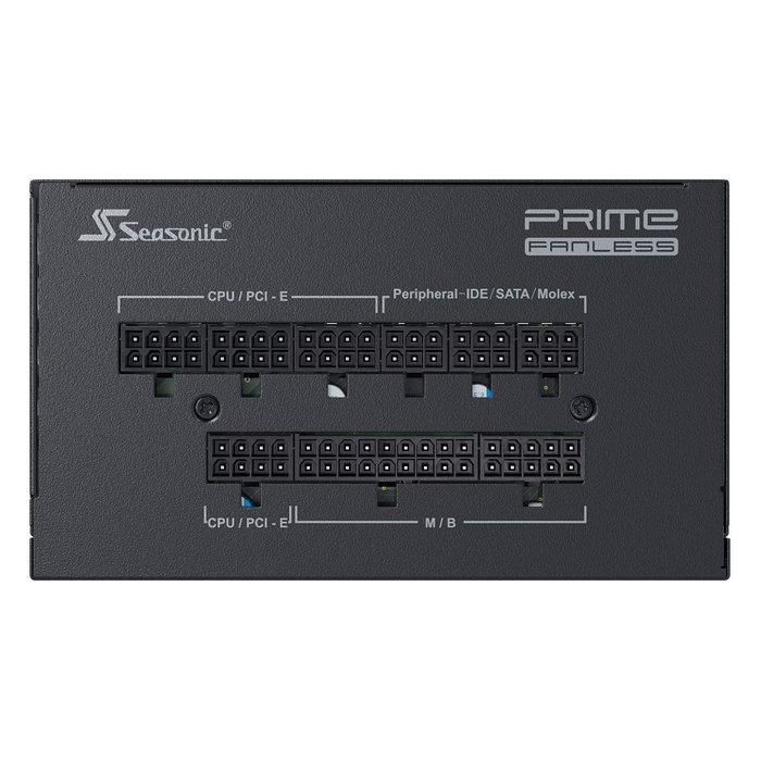 Seasonic PRIME-PX-500 500W Fuente de Alimentación PC 80 Plus Platinum Totalmente Modular Sin Ventilador (Fanless) - Negro