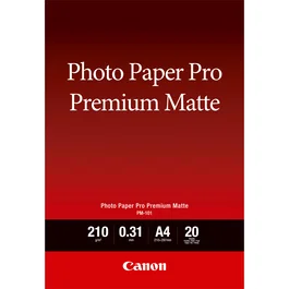Canon 8657B005 Photo Paper Premium Matte, Papel Fotográfico A4, 20 Hojas