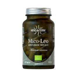 HIFAS DA TERRA Mico Leo (Melena De León) con Vitamina C - Complemento Alimenticio para Sistema Nervioso e Inmunitario - 70 Cápsulas