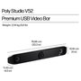 HP Poly Studio V52 Barra de vídeo USB 4K Blanco