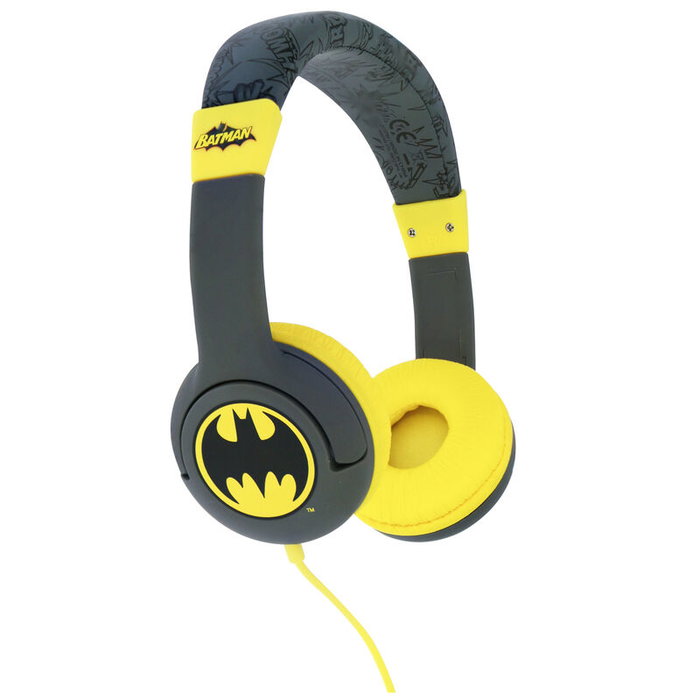 OTL Auriculares Infantiles Batman Bat Signal Azules y Amarillos OTL Auriculares Infantiles Batman Bat Signal Azules y Amarillos