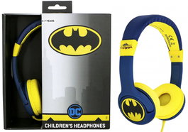 OTL Auriculares Infantiles Batman Bat Signal Azules y Amarillos