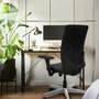 PIQUERAS Y CRESPO Silla de oficina Zulema Gris con mecanismo Sincro y brazos 3D