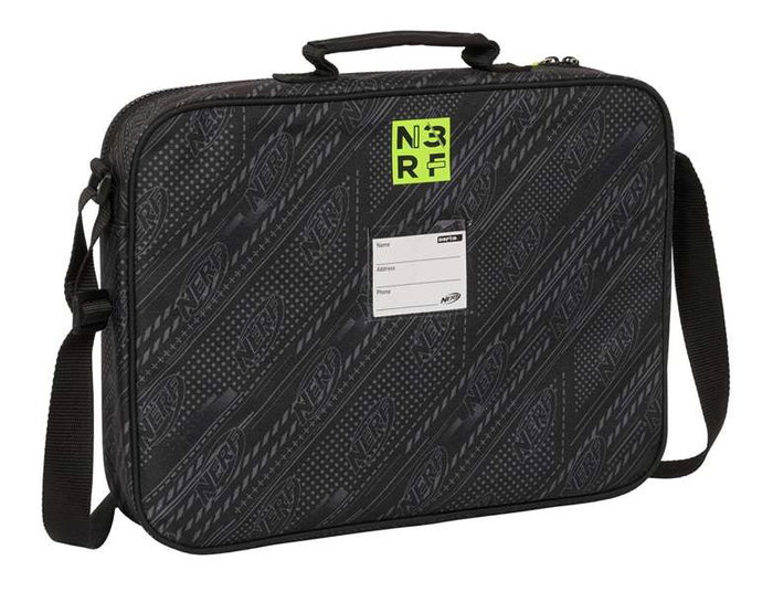 Cartera Escolar Nerf Get ready Negro 38 x 28 x 6 cm