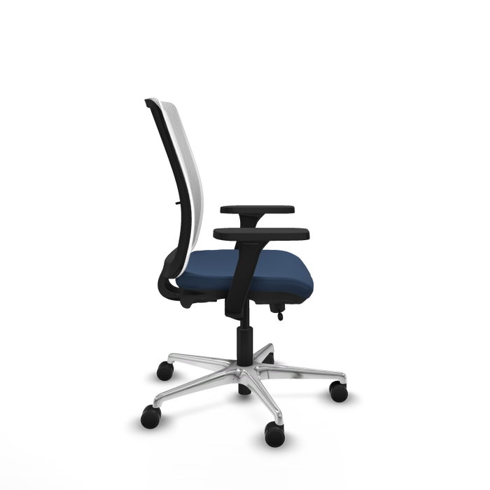 PIQUERAS Y CRESPO Silla de oficina Haches con mecanismo Sincro/Traslack, Azul marino y Blanco PIQUERAS Y CRESPO Silla de oficina Haches con mecanismo Sincro/Traslack, Azul marino y Blanco