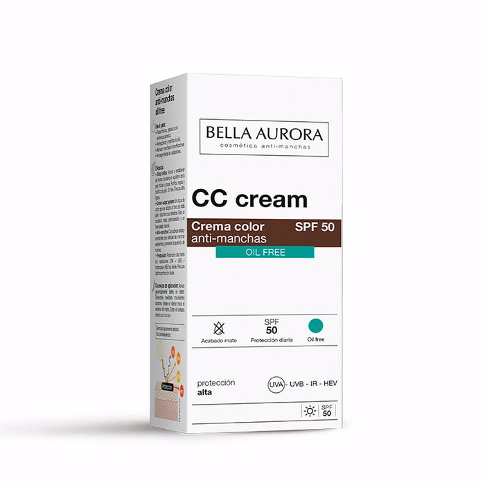 Bella Aurora CC Cream Antimanchas Oil Free SPF50 Tono Medio 30 ml