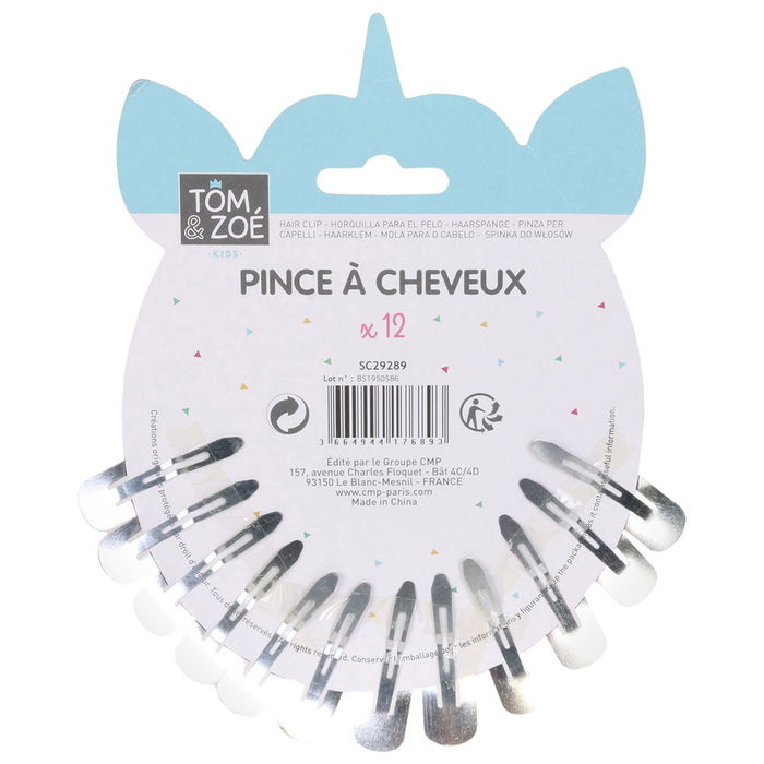 Tom et Zoe Juego De 12 Horquillas Para Pelo Con Diseños De Unicornio y Cisne