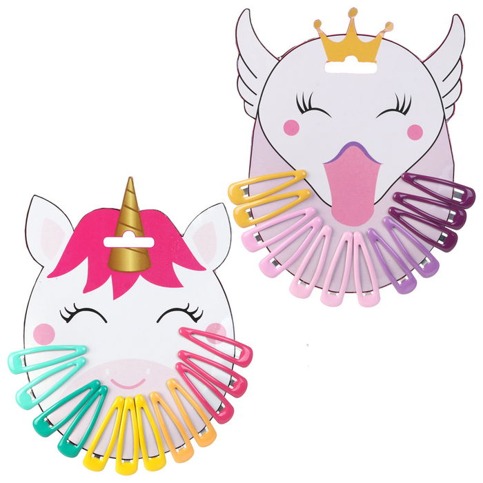 Tom et Zoe Juego De 12 Horquillas Para Pelo Con Diseños De Unicornio y Cisne