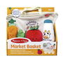 Melissa & Doug Cesta de la compra con 4 piezas sensoriales, fáciles de agarrar y con simpáticas caritas