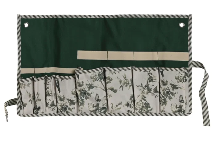 DKD Home Decor Cinta Terraza Y Jardin Verde Blanco Algodon 29 x 6 x 54 cm