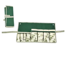 DKD Home Decor Cinta Terraza Y Jardin Verde Blanco Algodon 29 x 6 x 54 cm