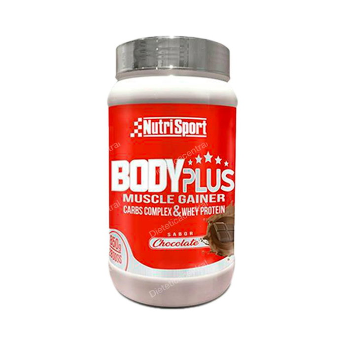NUTRISPORT Bodyplus Fresa 850Gr - Complemento Alimenticio de Proteínas y Carbohidratos para Deportistas, Sabor Fresa NUTRISPORT Bodyplus Fresa 850Gr - Complemento Alimenticio de Proteínas y Carbohidratos para Deportistas, Sabor Fresa