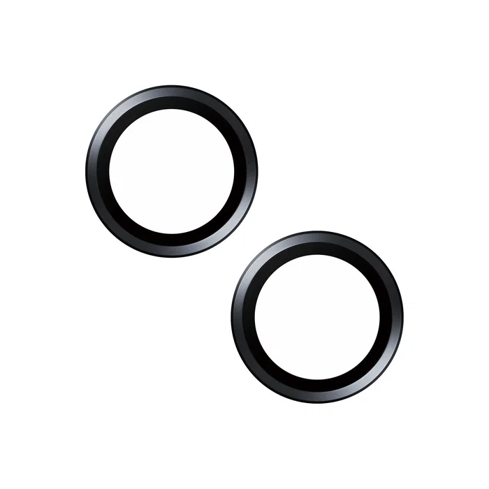 PanzerGlass Hoops Protector de Cámara para Apple iPhone 15 y 15 Plus - Negro - Vidrio Templado Resistente a Golpes y Rayones - Bordes Redondeados