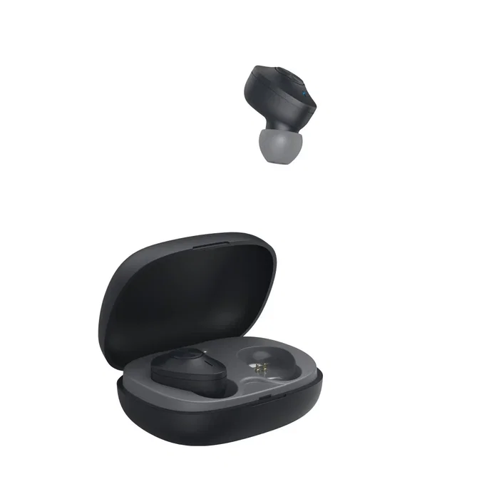 Hama Freedom Buddy Auriculares True Wireless Stereo (TWS) Intrauditivo Bluetooth 5.3, 4h/16h Batería, Micrófono, Asistentes de Voz, Negro/Gris