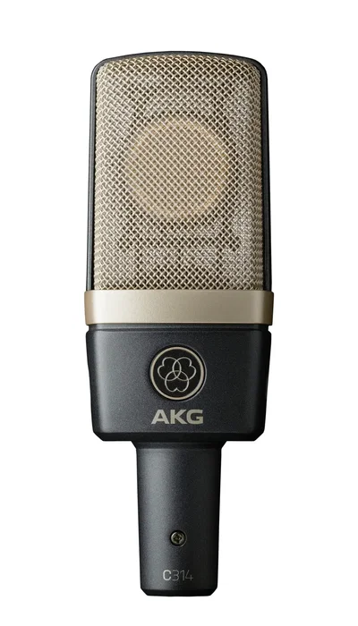 AKG Micrófono Condensador C314 Gran Diafragma 1" Cardioide Omnidireccional Figura de 8