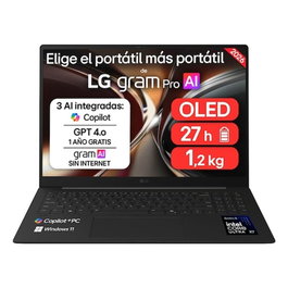 LG gram Pro 16Z90U-K.AUB5BN con Pantalla OLED de 16 pulgadas, 32 GB RAM y 512 GB SSD