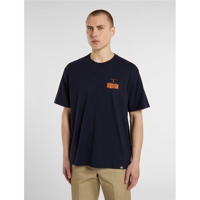 Camiseta de Manga Corta Hombre Dickies Apison Ss Azul marino XL