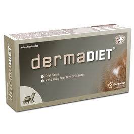 Pharmadiet Dermadiet Zinc 60 Comprimidos para Piel Sana y Pelo Fuerte y Brillante en Perros