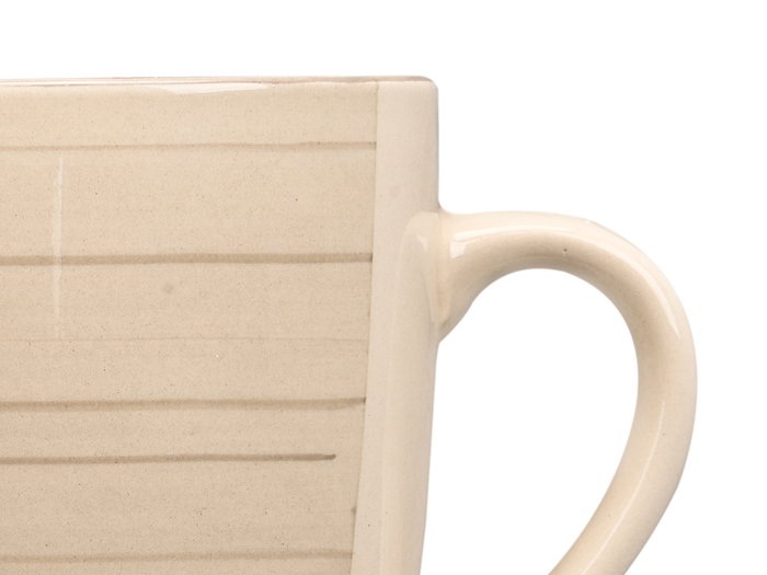 Vessia Taza 300 ml Espiral Gris 8,6 x 10,6 cm Loza Cerámica (Set de 36)