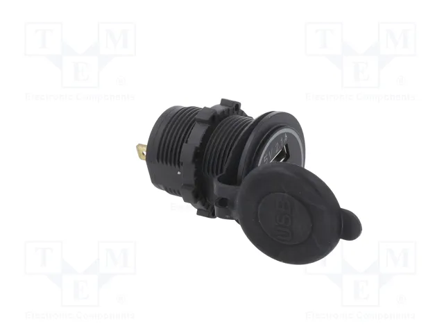 4CARMEDIA Alimentador USB de 2 puertos USB A, Negro/Verde