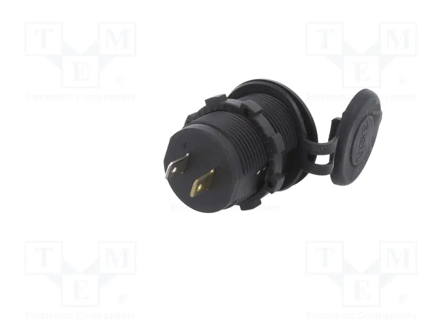4CARMEDIA Alimentador USB de 2 puertos USB A, Negro/Verde