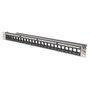 DIGITUS Panel de conexiones modular apantallado 24 puertos 1U negro