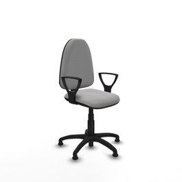 PIQUERAS Y CRESPO Silla de oficina Aýna Gris claro con brazos fijos