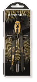 Compas Staedtler Norix 555 01 Con Tubo Minas Amarillo