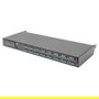 Digitus Consola KVM HD LCD con pantalla TFT de 19", 16 puertos VGA, Touchpad y teclado alemán