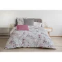 Home Linge Passion Funda Nórdica 220x240 cm + 2 Fundas de Almohada, Algodón 57 Hilos, Blanco/Rosa - HOM3701393703888