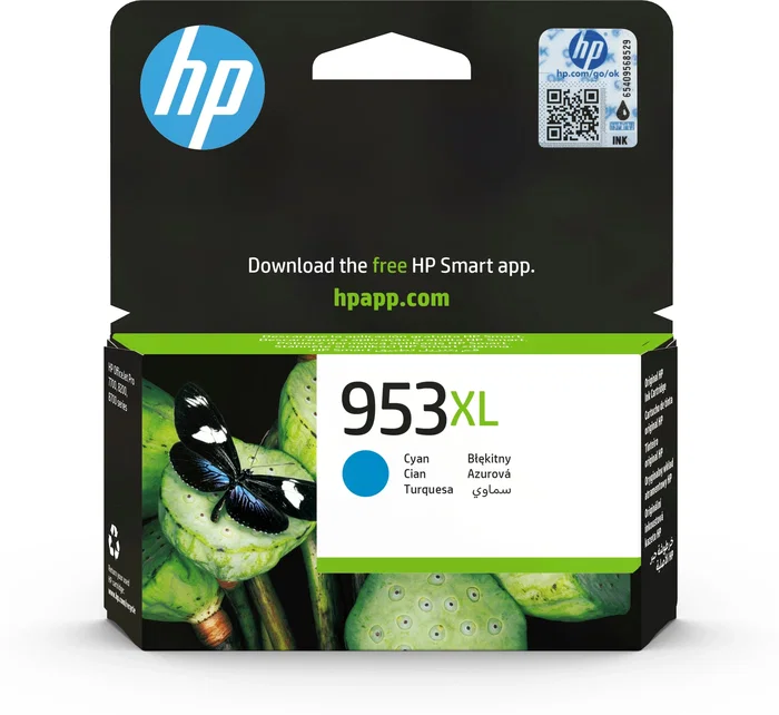 HP 953XL Cyan Cartucho de Tinta Original de Alta Capacidad