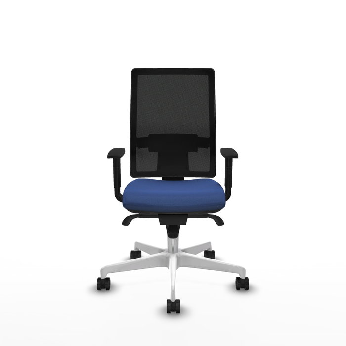PIQUERAS Y CRESPO Silla de oficina Horna con Mecanismo Sincro Azul Marino y Negro