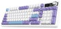 Ajazz AK980 V2 Teclado Mecánico Inalámbrico con Pantalla y Switches Gift Switch V2, Púrpura
